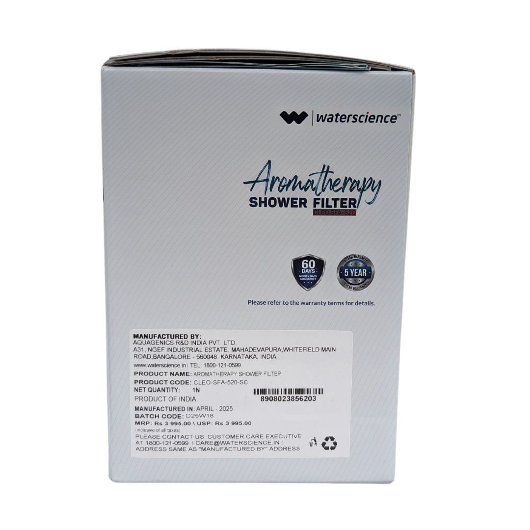 CLEO Aroma Therapy Shower Filter for Hard Water