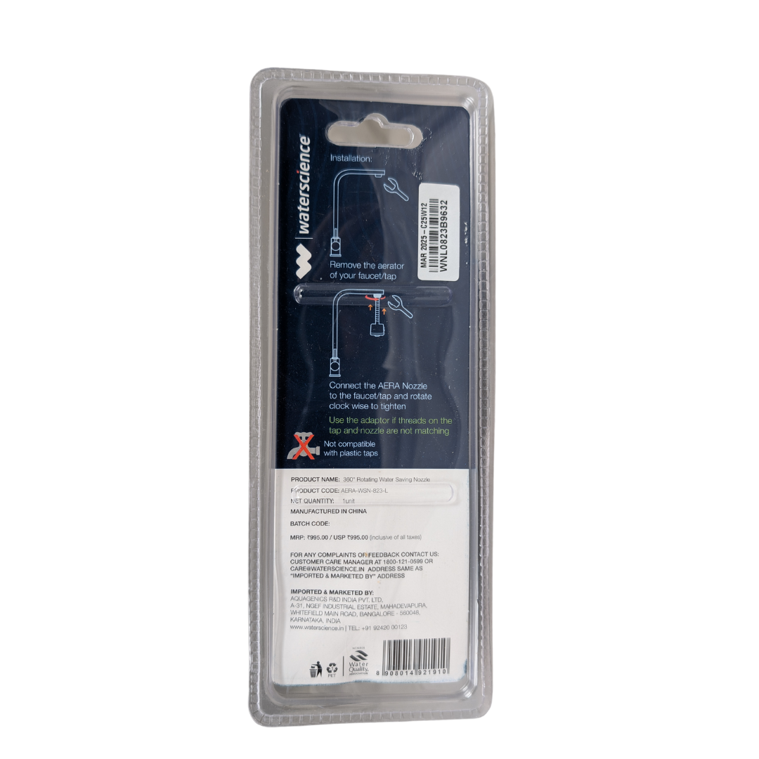 AERA Flexi Kitchen Tap Extender | Aerator | Water Saving Nozzle