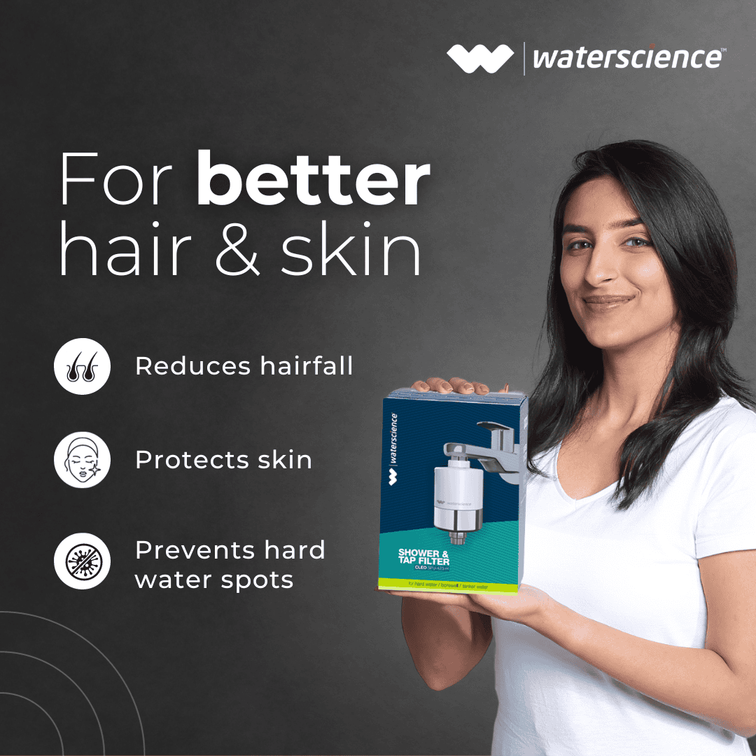 CLEO Shower & Tap Filter + Hard Water Wipes for Bathroom and Kitchen : COMBO OFFER
