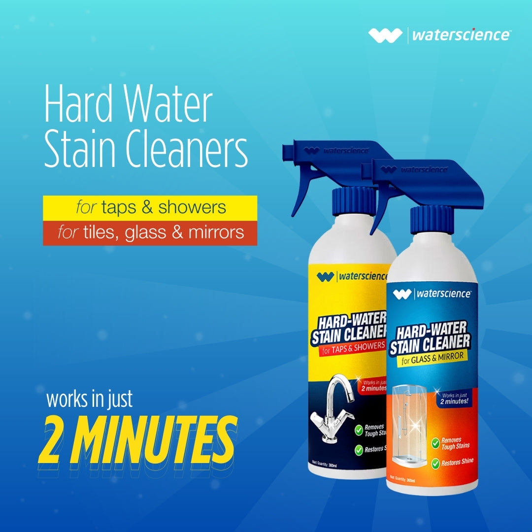 Main Line Hard Water Filter + Stain Remover Sprays Combo