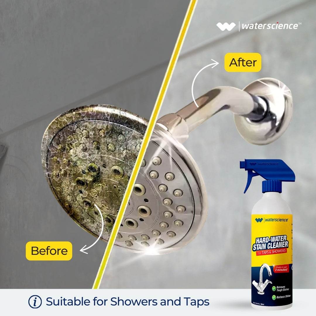 Main Line Hard Water Filter + Stain Remover Sprays Combo