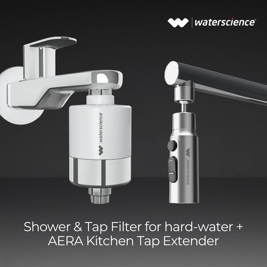 CLEO Tap Filter for Hard Water + AERA Water Saving Nozzle for Taps
