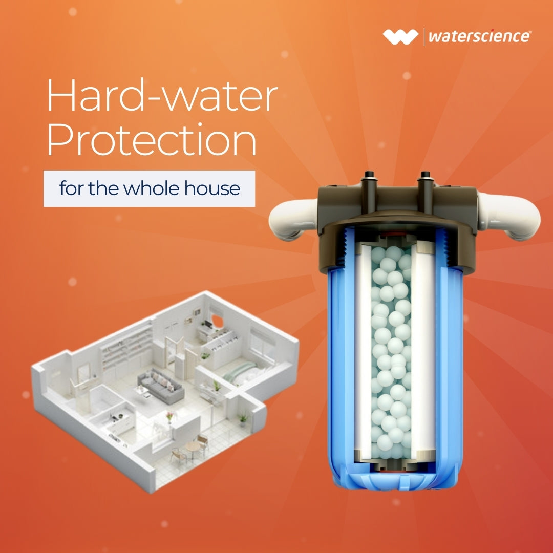 Main Line Hard Water Filter + Stain Remover Sprays Combo