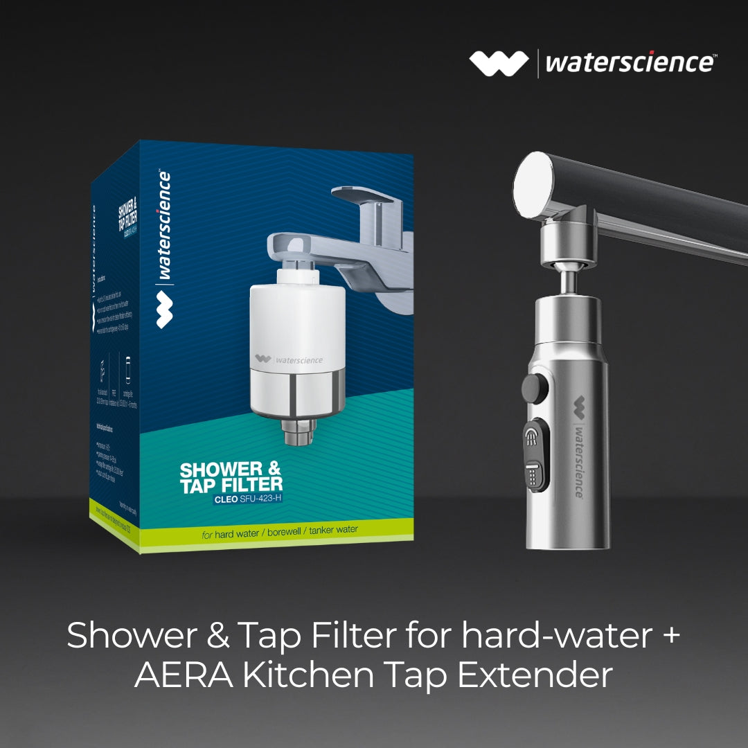 CLEO Tap Filter for Hard Water + AERA Water Saving Nozzle for Taps