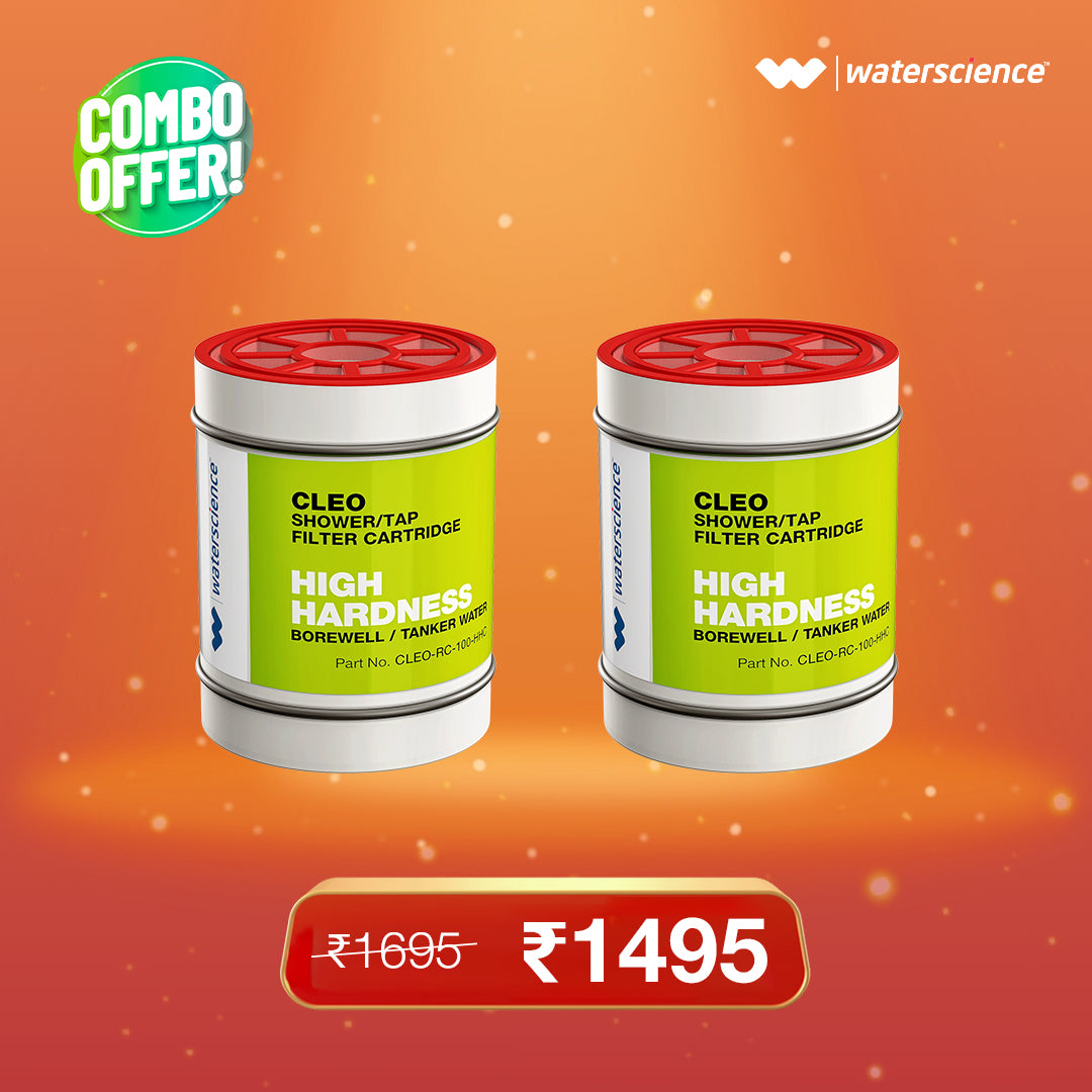 High Hardness Replacement Cartridge (Pack of 2) for Shower & Tap Filters