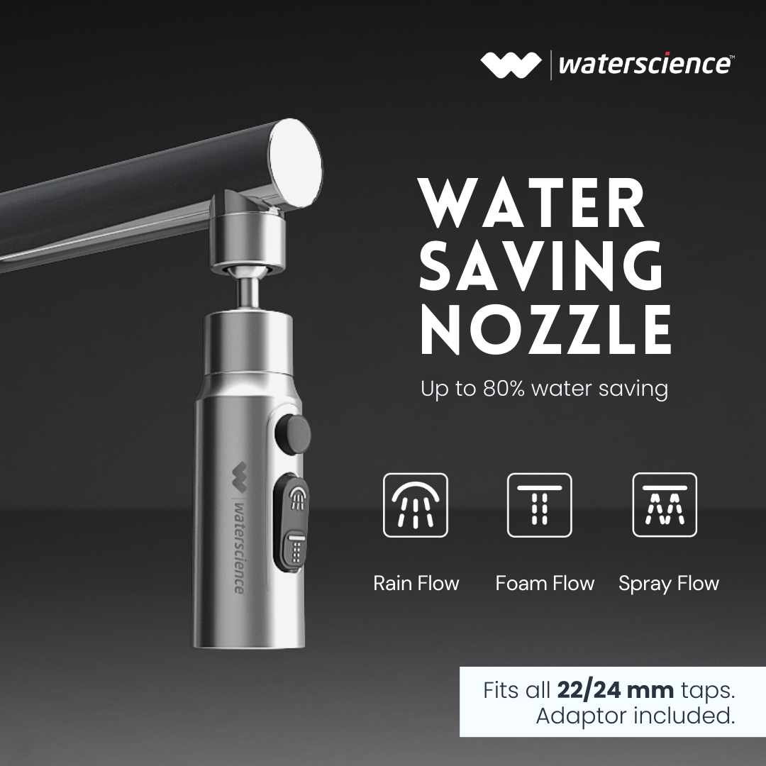 Water Saving Combo Pack - Multi Flow Shower Filter + Kitchen Tap extender + Health Faucet