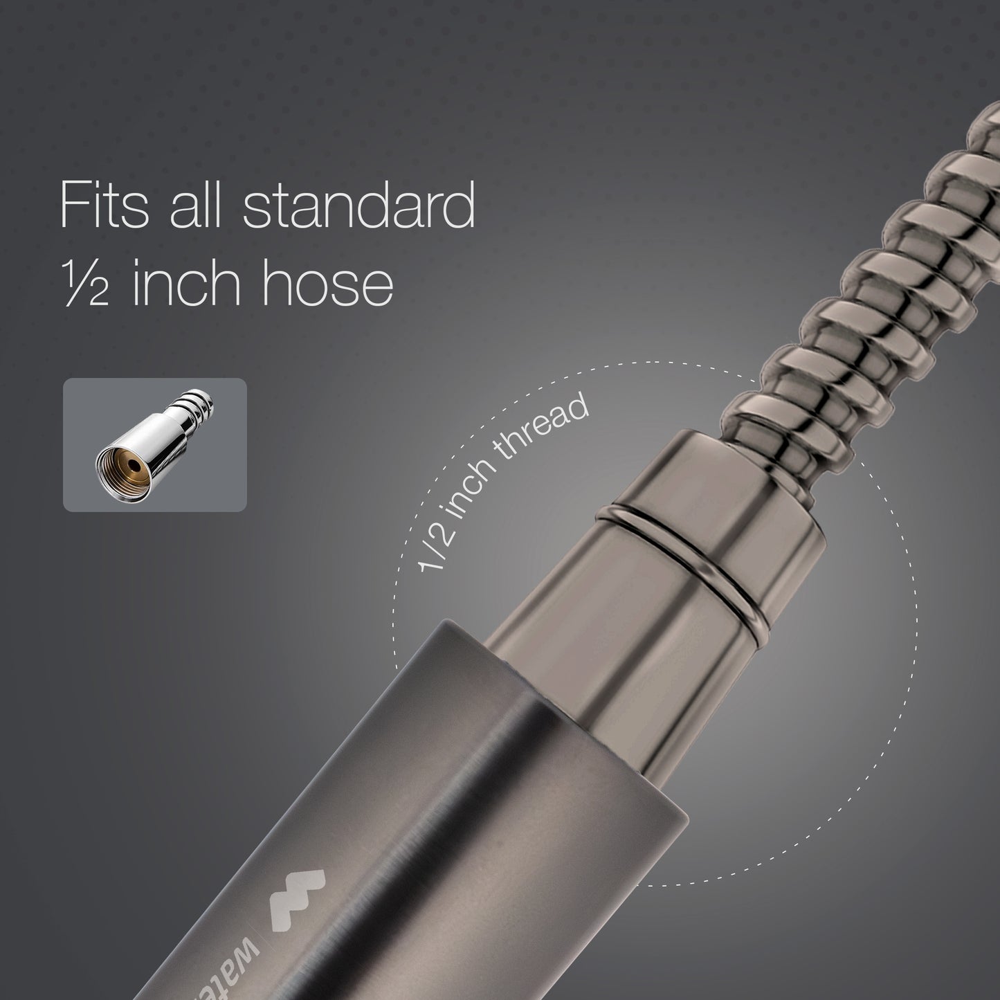 Without Hose - Gun Metal