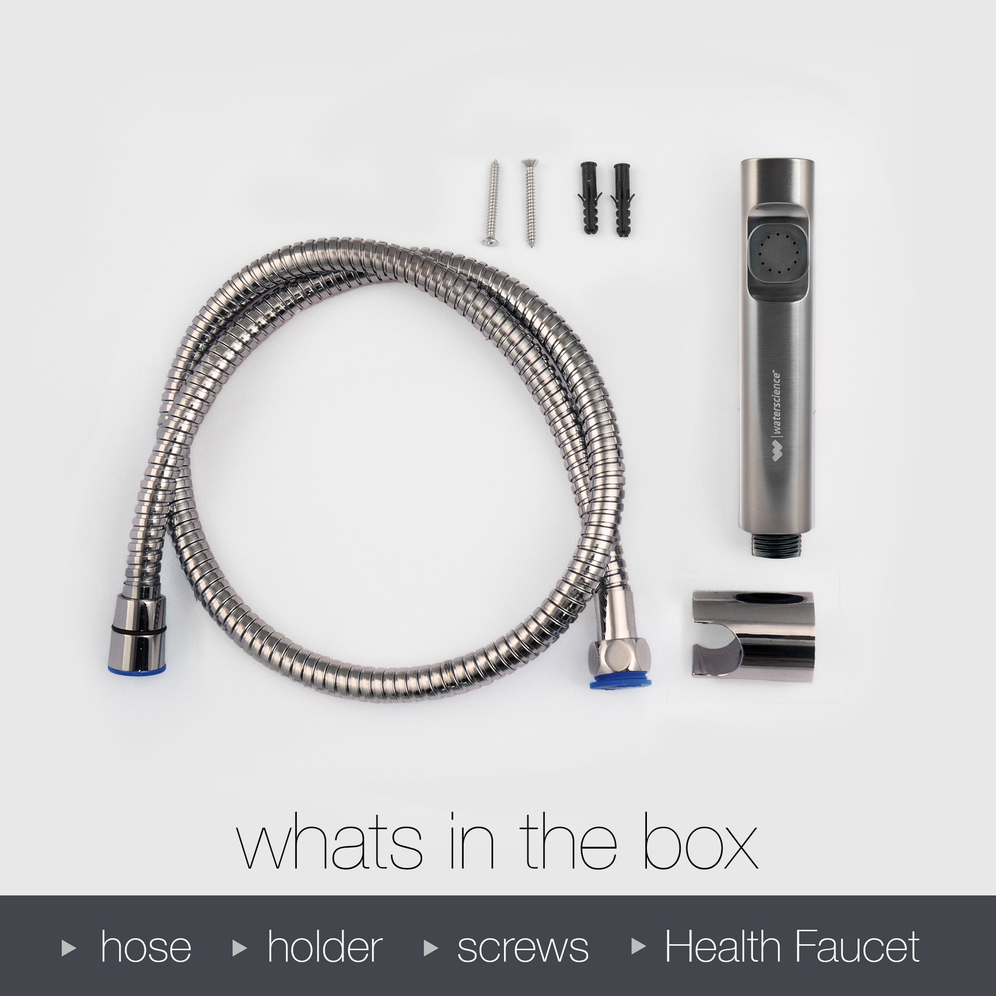 With Hose - Gun Metal